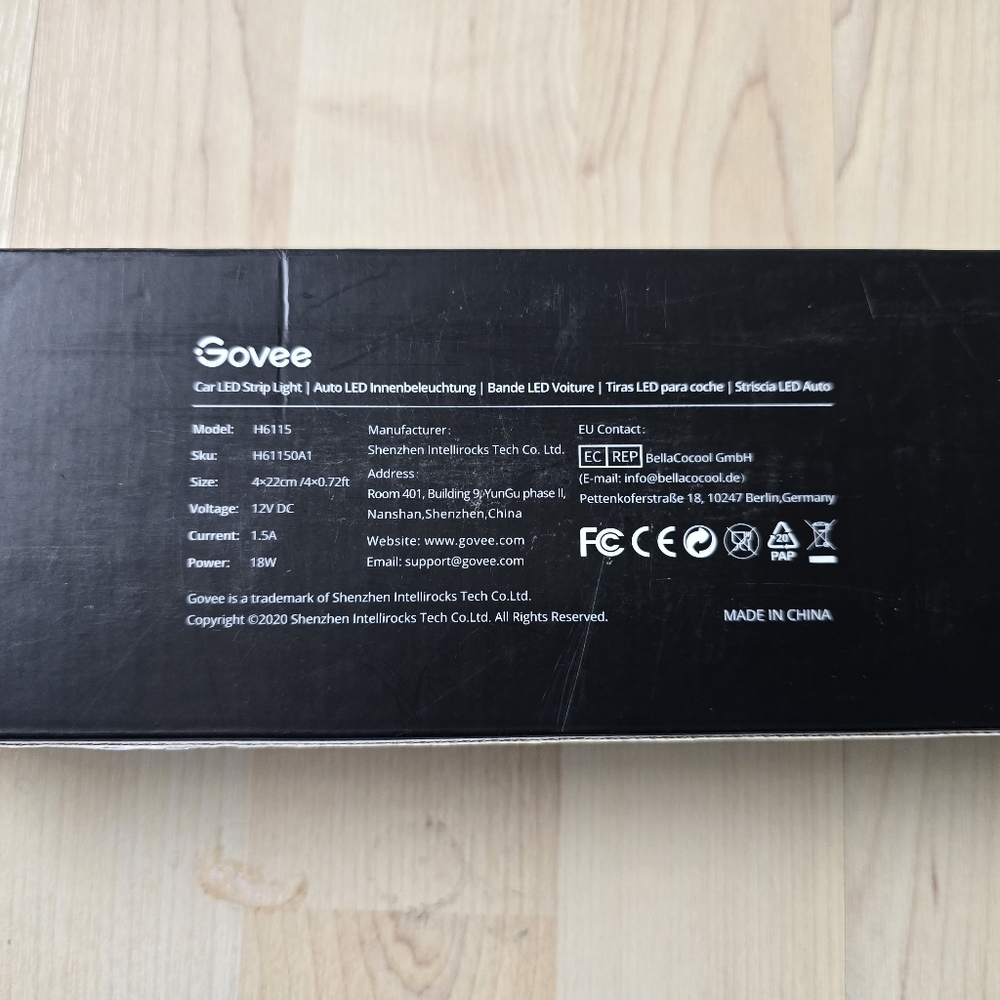 Govee RGB LED Strip Lights For Car New In Box - Picture 3 of 5